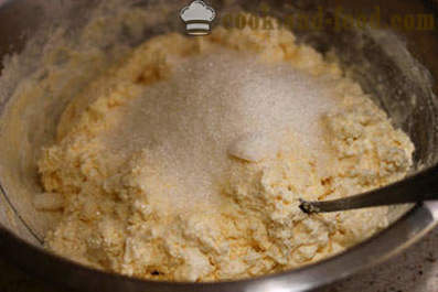 Kek keju madu mudah dalam oven - langkah demi langkah resipi