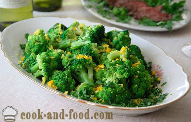 Brokoli resipi mudah dengan minyak telur