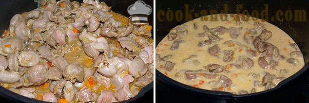 Bubur soba dengan giblets ayam