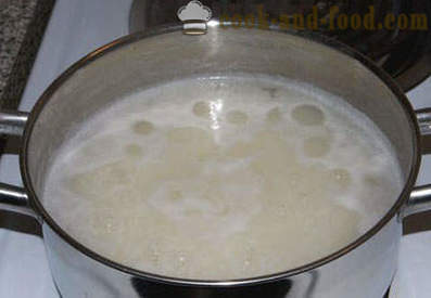 Bubur beras susu - Langkah demi langkah resipi