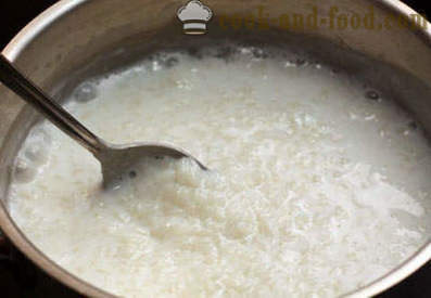 Bubur beras susu - Langkah demi langkah resipi
