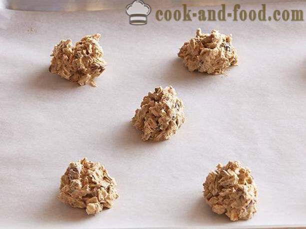 Cookies oatmeal dengan kismis dan resipi kacang