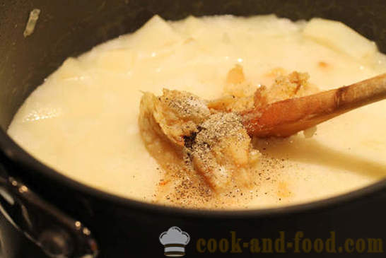 Sup kentang dengan bawang putih