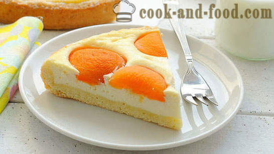Cheesecake dengan aprikot