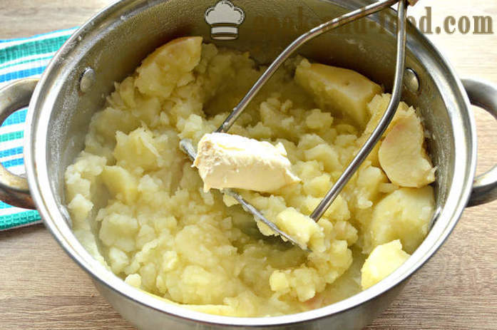 Kentang lecek dengan krim masam - bagaimana untuk memasak kentang lenyek, langkah demi langkah resipi foto