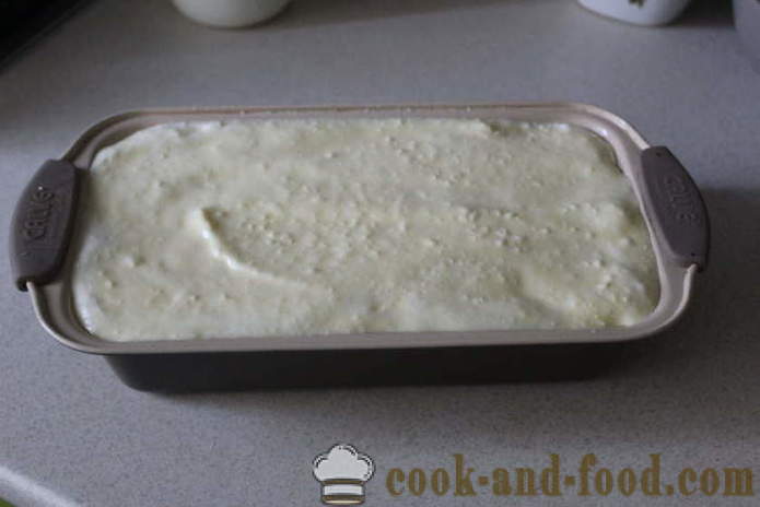 Kek vanila dengan pear dan keju ke dalam acuan - bagaimana untuk membuat kek yang diperbuat daripada keju dan pear di rumah, langkah demi langkah resipi foto