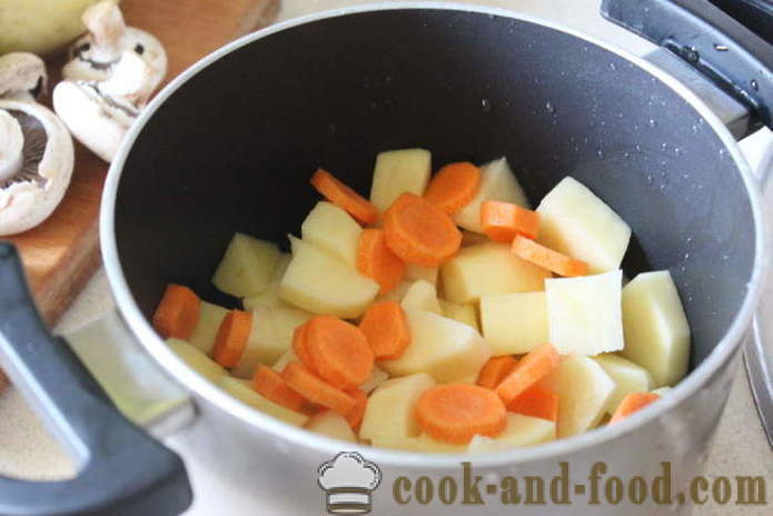 Sup dengan hati ayam - bagaimana untuk memasak sup dengan hati, langkah demi langkah resipi foto
