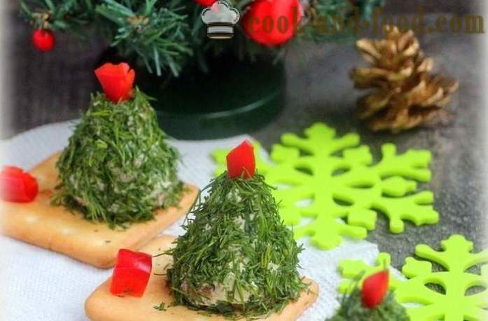 Pembuka selera sejuk bola Krismas - bagaimana untuk memasak dan menghias makanan ringan Bola Tahun Baru