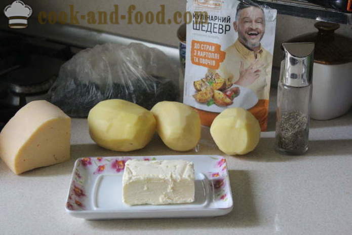 Bakar kentang dengan keju - seperti yang lazat untuk memasak kentang di dalam ketuhar, dengan langkah demi langkah resipi foto
