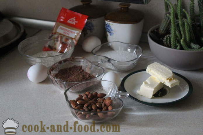 Kek coklat dengan pear keseluruhan - bagaimana untuk membuat kek coklat dengan pir rumah, langkah demi langkah resipi foto