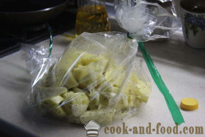 Kentang bakar dengan madu dan mustard dalam ketuhar - seperti yang lazat untuk memasak kentang dalam lubang, langkah demi langkah resipi dengan Phot