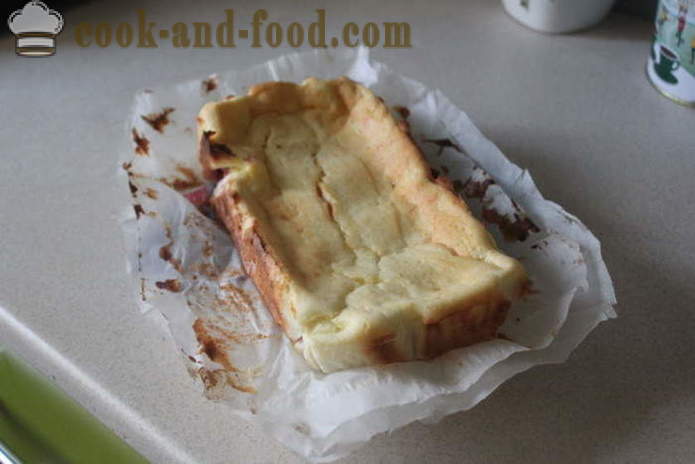 Cheesecake dengan pic - bagaimana untuk membakar kek dengan keju kotej dan pic, dengan langkah demi langkah resipi foto
