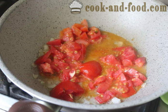 Pasta Itali dengan tomato dan ikan - bagaimana untuk memasak pasta dengan ikan dan tomato, langkah demi langkah resipi foto