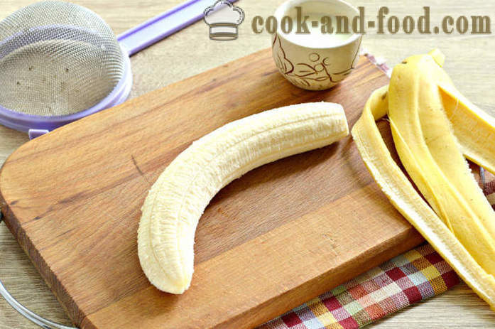 Pisang lecek dalam pengisar untuk bayi - bagaimana untuk memasak pisang lecek untuk menarik, langkah demi langkah resipi foto