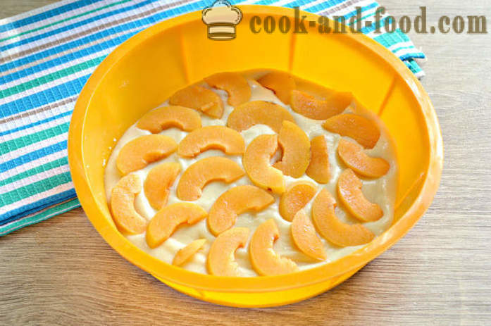 Cake dibeku aprikot pada kefir - a, bagaimana untuk membakar pai aprikot mudah dan pantas di dalam oven, dengan langkah demi langkah resipi foto