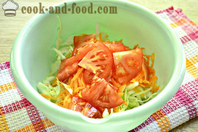 Langkah demi langkah resipi salad photo lazat kubis segar dan lobak merah - bagaimana untuk memasak salad yang lazat kubis muda dan lobak merah