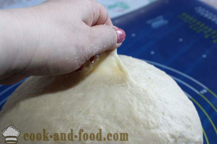 Lazat Butter doh yis - bagaimana untuk membuat yang kaya, subur, doh yis gula untuk roti dan kek, langkah demi langkah resipi foto