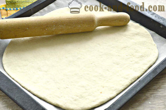 Kek yis kurus dengan kubis - bagaimana untuk membakar pai meatless kubis di dalam oven, dengan langkah demi langkah resipi foto