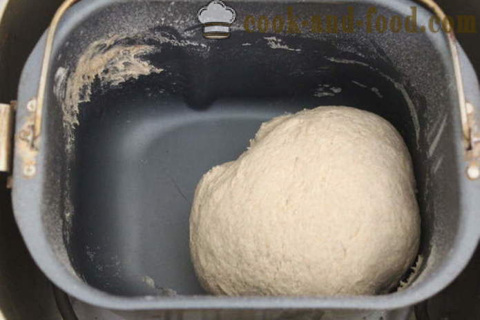 Roti Rustic dalam pembuat roti dari rai dan tepung gandum - bagaimana untuk membuat roti dari jenis tepung dalam pembuat roti, langkah demi langkah resipi foto