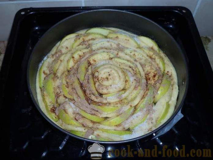 Yis pai epal Rose - bagaimana untuk memasak pai epal dengan doh dalam bentuk bunga ros, langkah demi langkah resipi foto