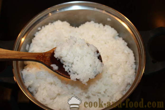Sushi beras terbaik menggunakan cuka beras - bagaimana untuk memasak nasi untuk sushi di rumah, langkah demi langkah resipi foto