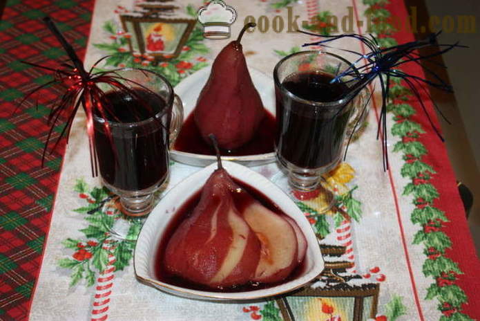 Pear mulled wain merah kering - bagaimana untuk memasak wain mulled di rumah, langkah demi langkah resipi foto