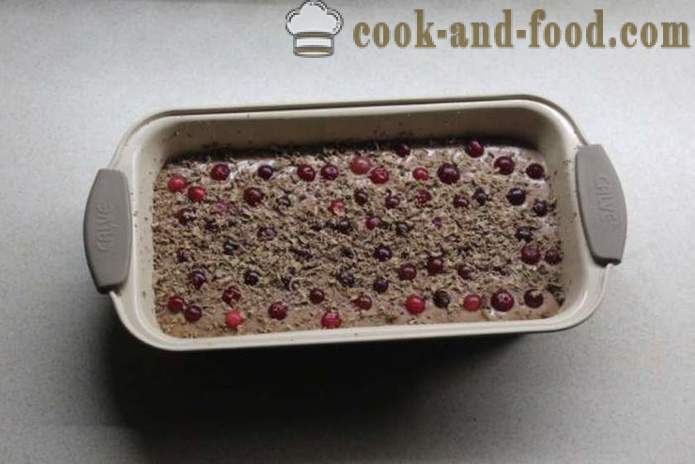 Mufin Cranberry dengan coklat pada kefir - bagaimana untuk memasak kek dengan coklat dan cranberry, dengan langkah demi langkah resipi foto