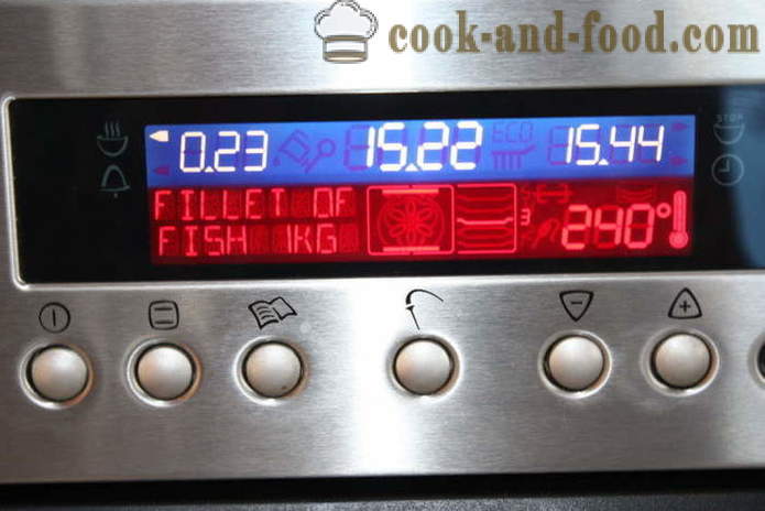 Mackerel disumbat bawang dalam oven - bagaimana untuk memasak ikan kembung dengan beras, langkah demi langkah resipi foto