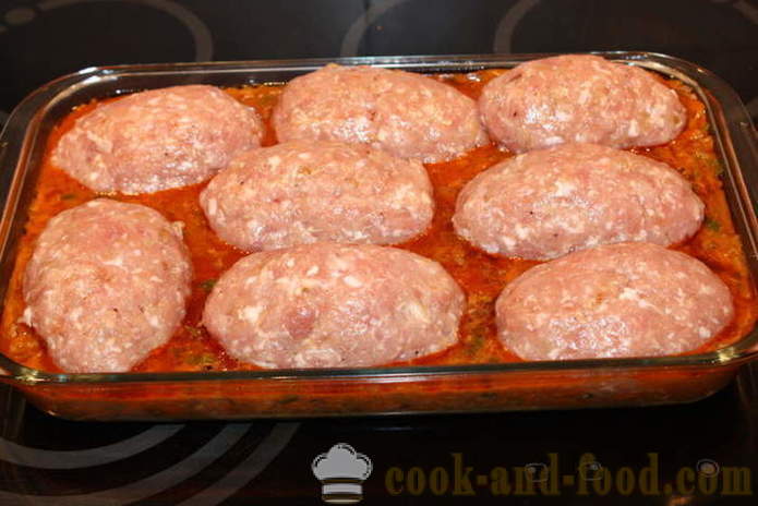 Daging cincang gulung Panggang daging cincang disumbat dengan - bagaimana untuk memasak daging cincang gulung dalam ketuhar, dengan langkah demi langkah resipi foto