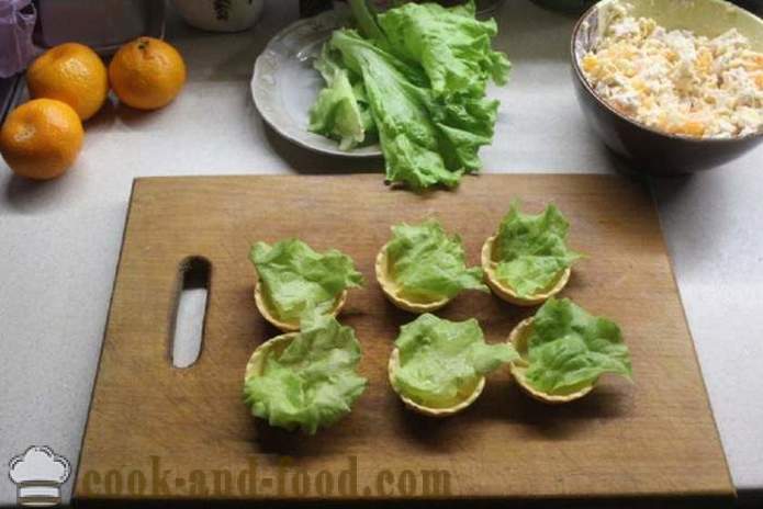 Salad Tahun Baru dengan dada ayam dan mandarin - bagaimana untuk menyediakan salad dengan ayam dan mandarin, langkah demi langkah resipi foto