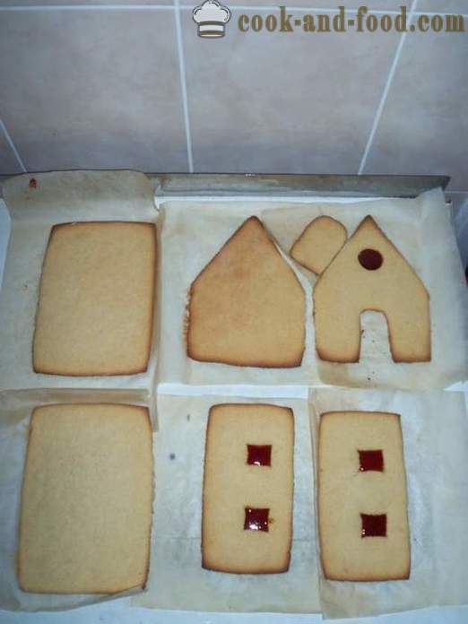 Gingerbread House - secara beransur-ansur menguasai kelas, bagaimana untuk membakar sebuah rumah roti halia di rumah, langkah demi langkah resipi foto