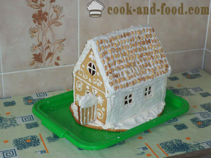 Gingerbread House - secara beransur-ansur menguasai kelas, bagaimana untuk membakar sebuah rumah roti halia di rumah, langkah demi langkah resipi foto