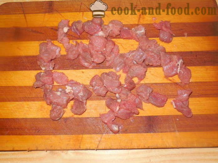 Menzy - daging Cina bola goreng, bagaimana untuk membuat bola daging daging cincang, langkah demi langkah resipi foto