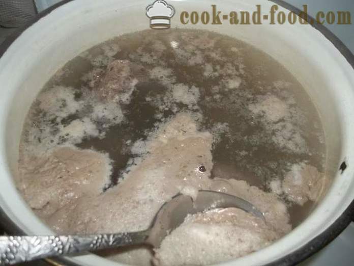 Sup soba dengan daging lembu - bagaimana untuk memasak sup soba sup, langkah demi langkah resipi foto
