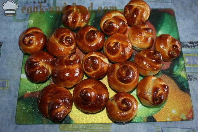 Roti yis dengan biji popi dalam oven - bagaimana untuk membuat roti yang indah dengan biji popi, langkah demi langkah resipi foto