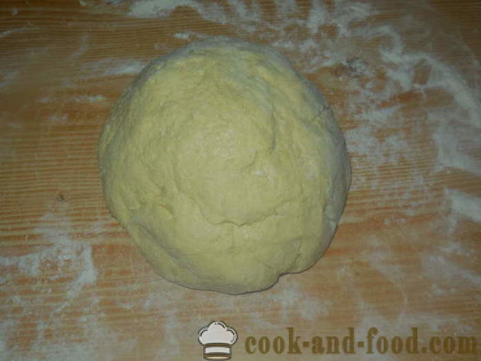 Lazat doh keju untuk pai goreng dan donat - bagaimana untuk membuat keju lembut doh pada soda, langkah demi langkah resipi foto