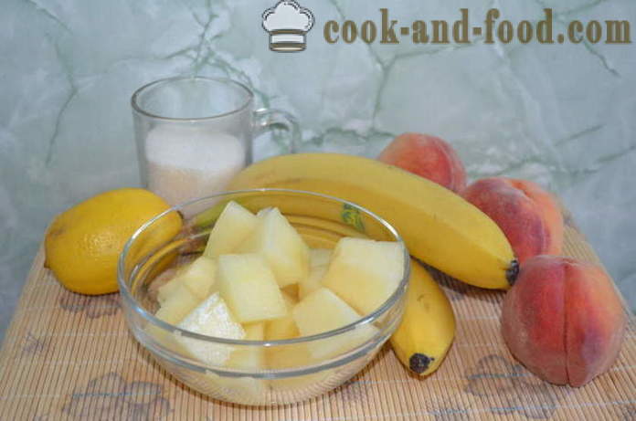 Ais krim sorbet tembikai, pic dan pisang - bagaimana untuk membuat sorbet di rumah, langkah demi langkah resipi foto