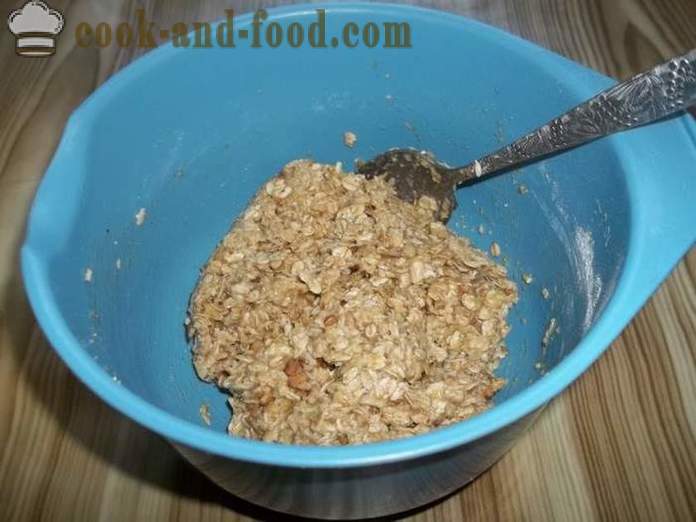 Homemade cookies oatmeal oatmeal - bagaimana untuk memasak cookies oatmeal di rumah, langkah demi langkah resipi foto