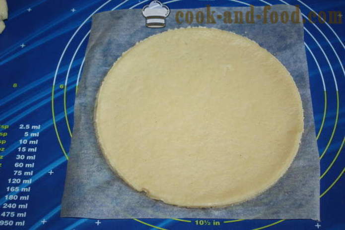 Sand Cherry Pie - bagaimana untuk membuat kek dengan ceri dalam ketuhar, dengan langkah demi langkah resipi foto