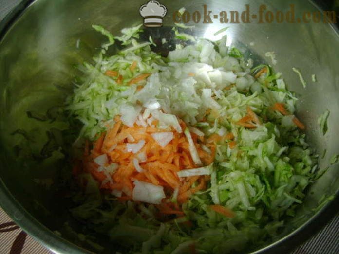 Cutlets sayur-sayuran dari kubis muda dan zucchini - bagaimana untuk memasak cutlets kubis muda dan zucchini, dengan langkah demi langkah resipi foto