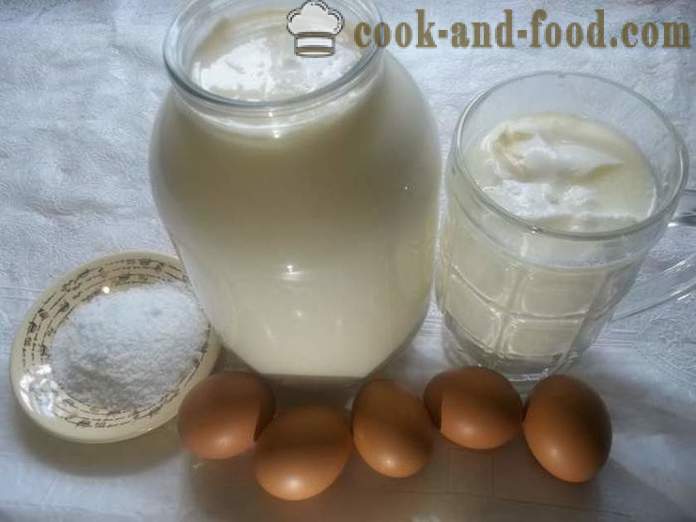 Keju keju dari rumah susu - bagaimana untuk membuat keju di rumah, langkah demi langkah resipi foto