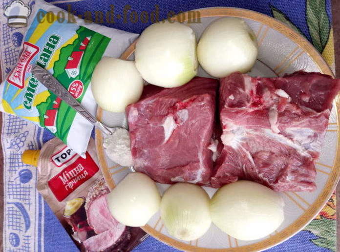 Daging lembu dalam periuk dalam ketuhar - bagaimana untuk meletakkan daging dalam periuk, dengan langkah demi langkah resipi foto