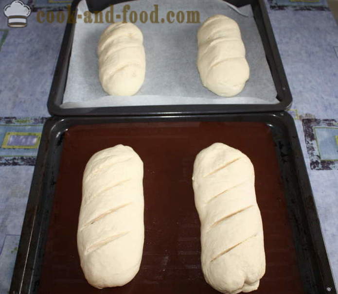 Roti dihiris dalam oven - bagaimana untuk membakar roti dihiris dalam ketuhar di rumah, langkah demi langkah resipi dengan gambar