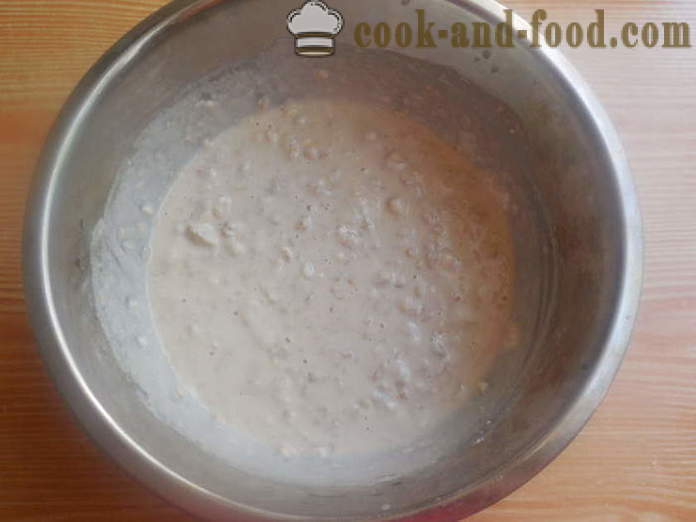 Roti buatan sendiri dengan kepingan oat di atas air - bagaimana untuk membakar roti oatmeal dalam ketuhar, dengan langkah demi langkah resipi foto