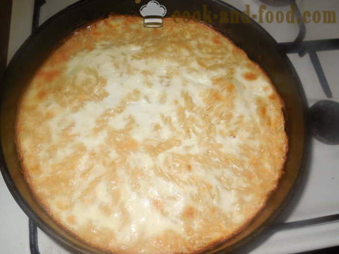 Panggang makaroni dan keju manis - bagaimana untuk memasak pasta basi dalam ketuhar, dengan langkah demi langkah resipi foto