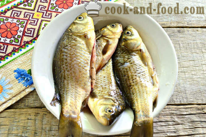 Ikan goreng dengan mayonis - bagaimana untuk menggoreng ikan pada kuali menggoreng, langkah demi langkah resipi foto