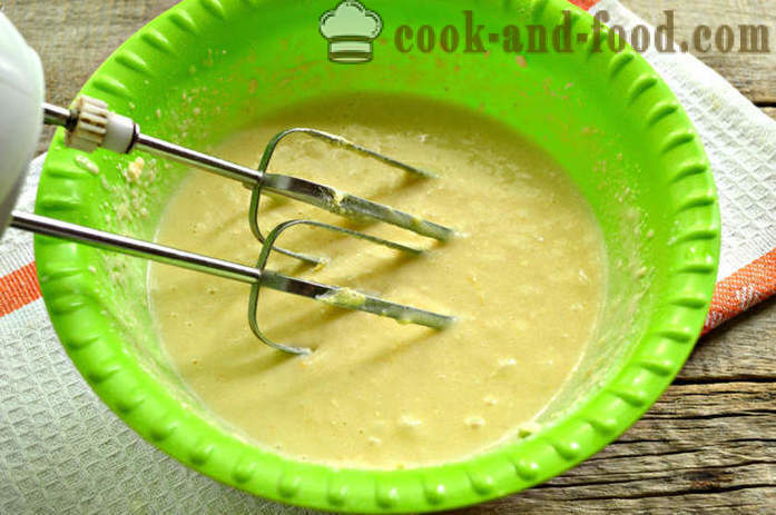 Lemon pai pada semolina dan yogurt dalam bentuk kek - bagaimana untuk membuat manna kefir, langkah demi langkah resipi foto