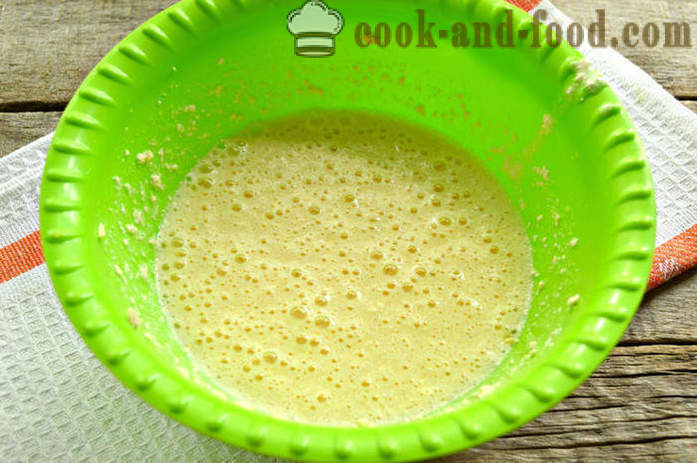 Lemon pai pada semolina dan yogurt dalam bentuk kek - bagaimana untuk membuat manna kefir, langkah demi langkah resipi foto
