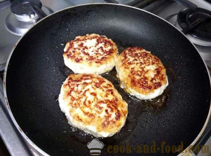 Burger lazat yang diperbuat daripada daging babi dan ayam - bagaimana untuk membuat cutlets daging babi dan ayam, dengan langkah demi langkah resipi foto