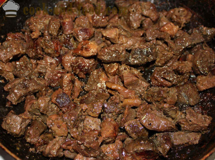 Paru-paru daging babi rebus dengan herba - bagaimana untuk memasak daging babi paru-paru dengan betul, langkah demi langkah resipi foto